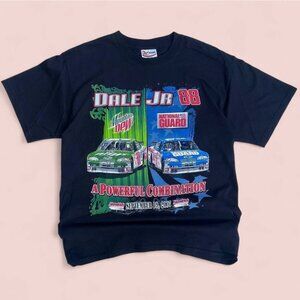 2007 Chase Authentics NASCAR Dale Earnhardt Jr. Racer Black T-Shirt Size Large